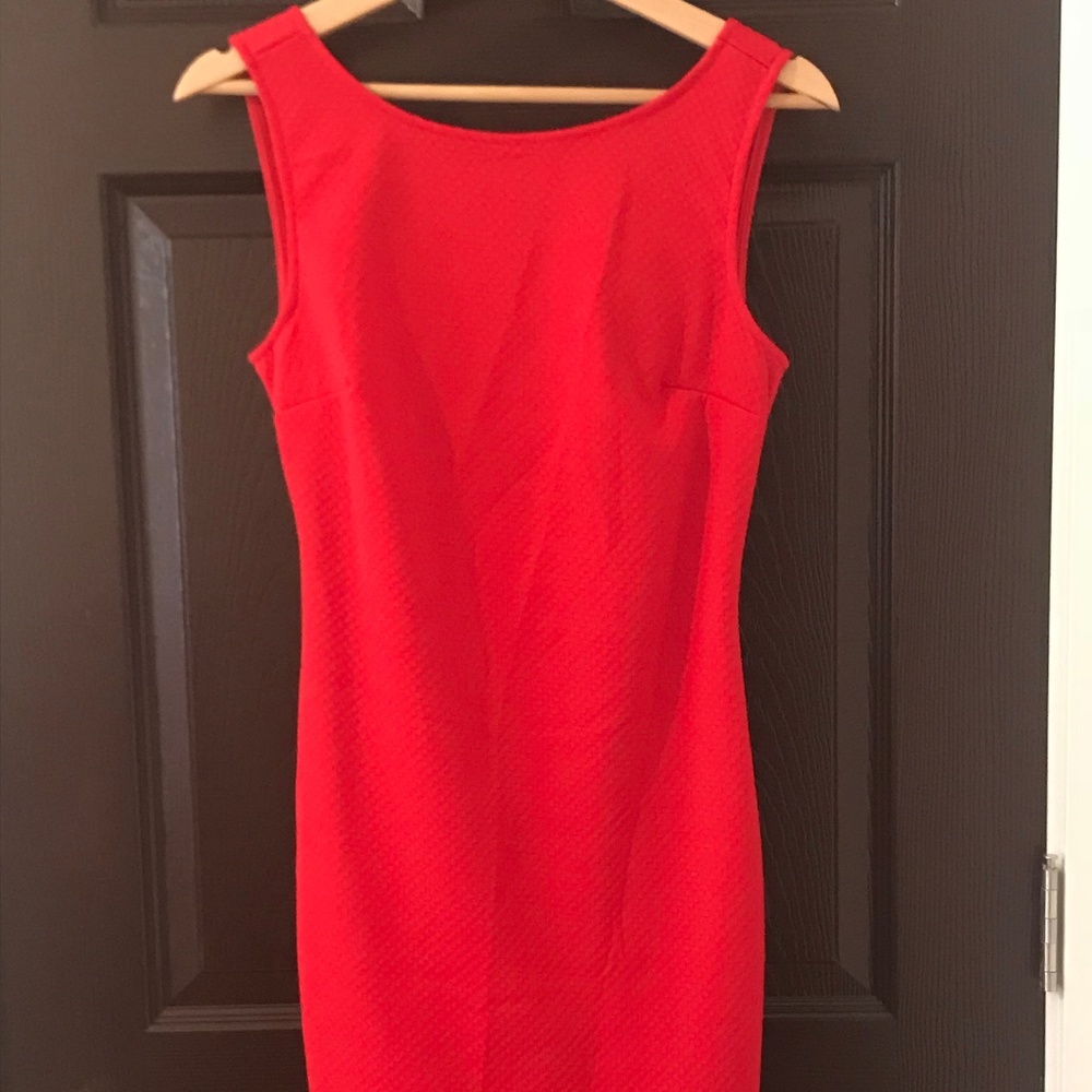 Red Cocktail Dress with Bow